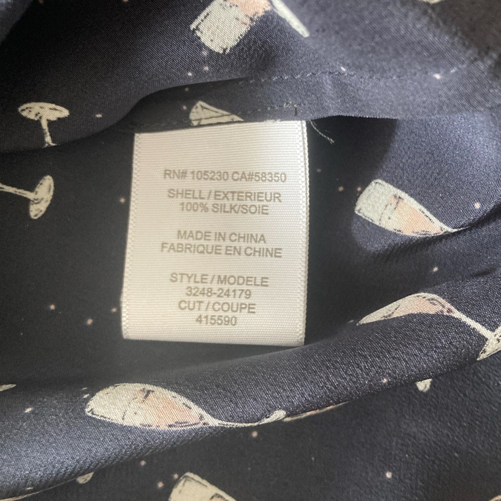 NWT Joie Purine Pink Champagne 100% silk blouse - Picture 8 of 8